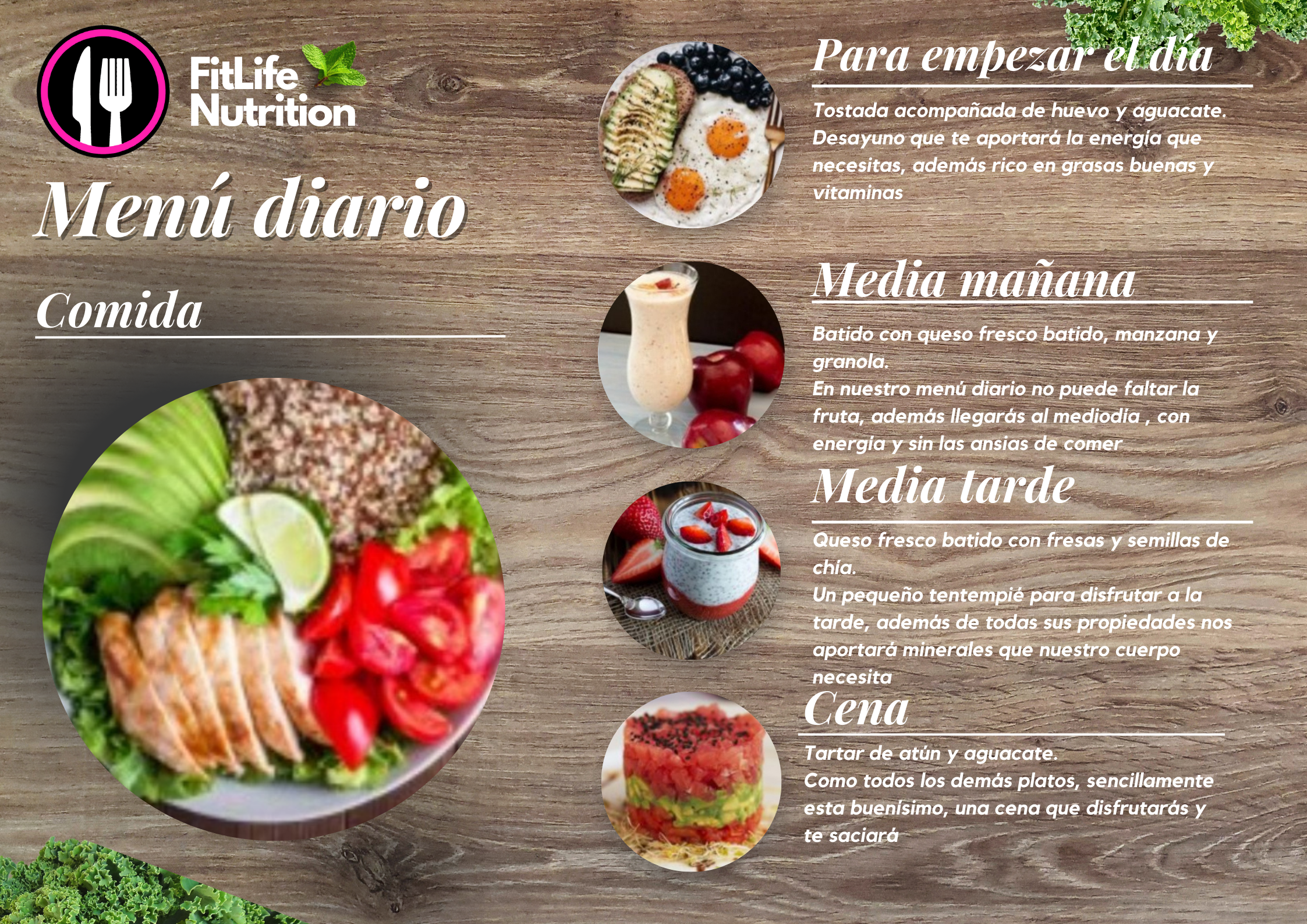 Menú FitLife Nutrition
